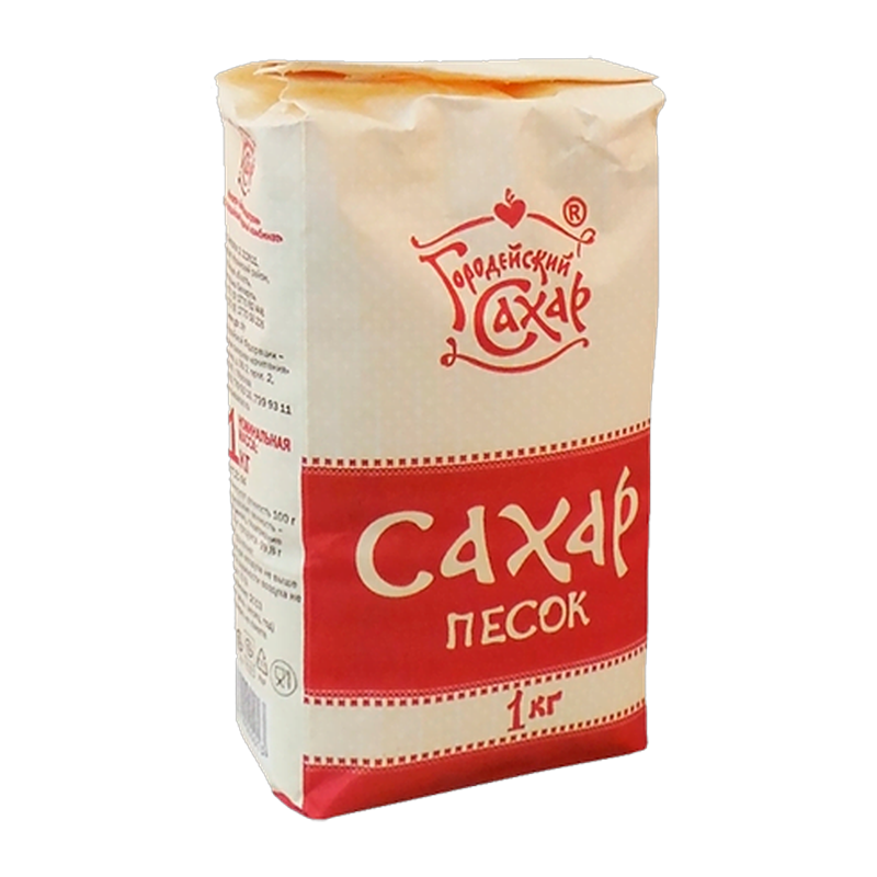 Сахар РБ "Белый кристаллический", 1КГ.
